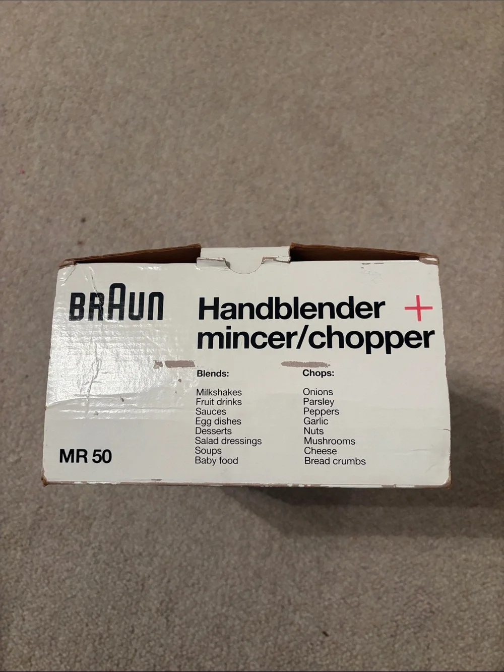 White Handblender + Mincer/Chopper - White